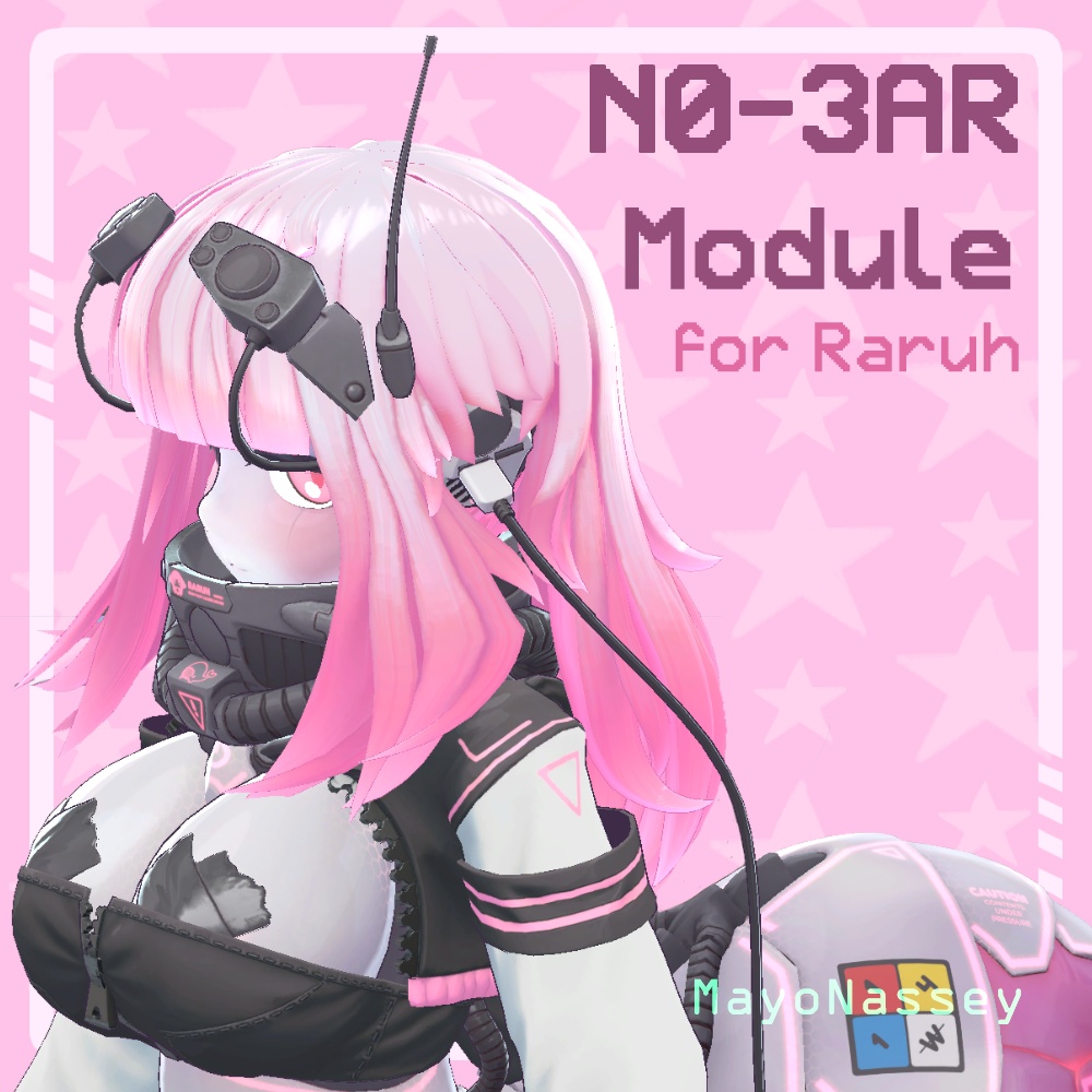 N0-3AR Module (Raruh No Ear Hairpiece) (VRChat)