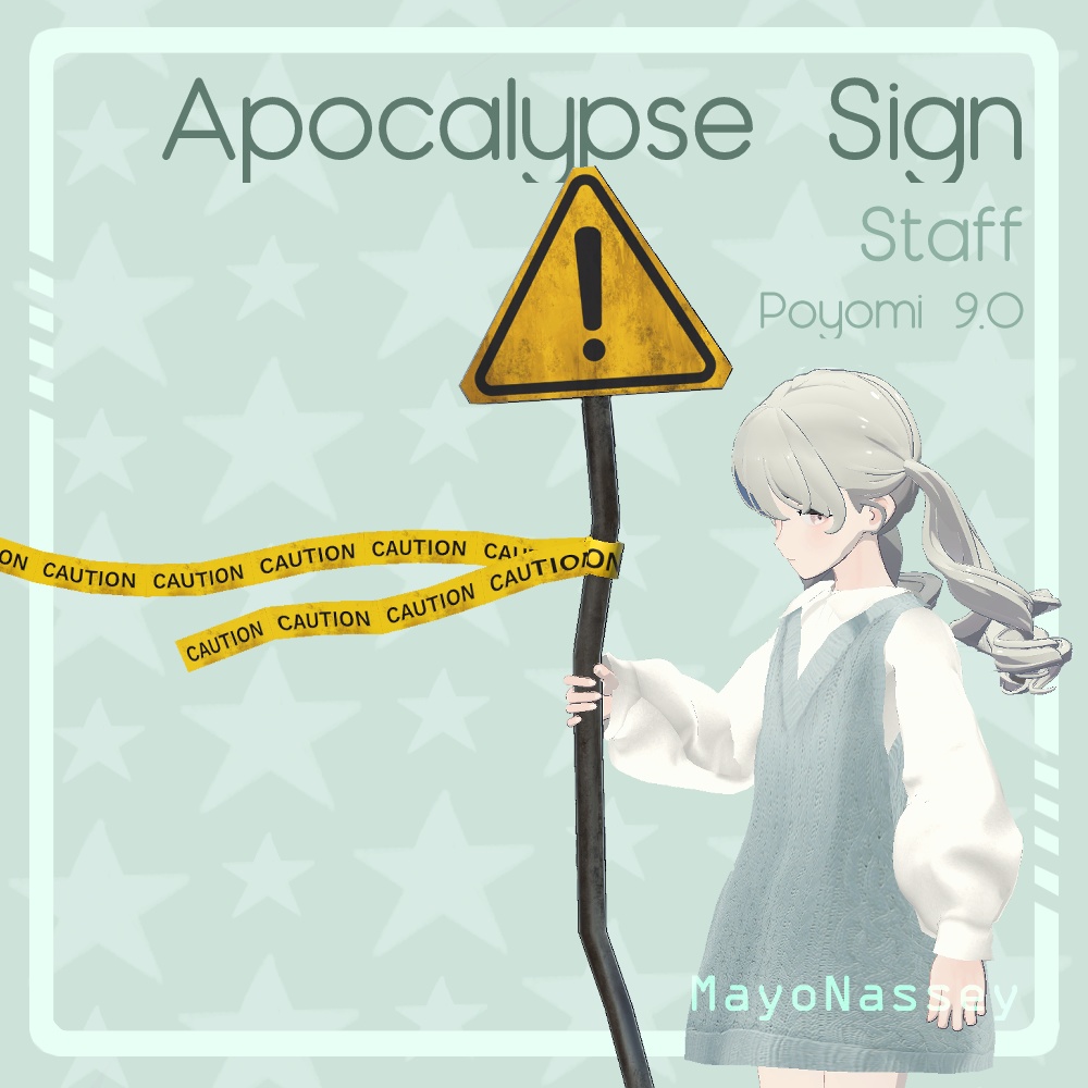 Apocalypse Sign Staff (VRCSDK3) (VRChat) / アポカリプスサインスタッフ(VRCSDK3)(VRChat)
