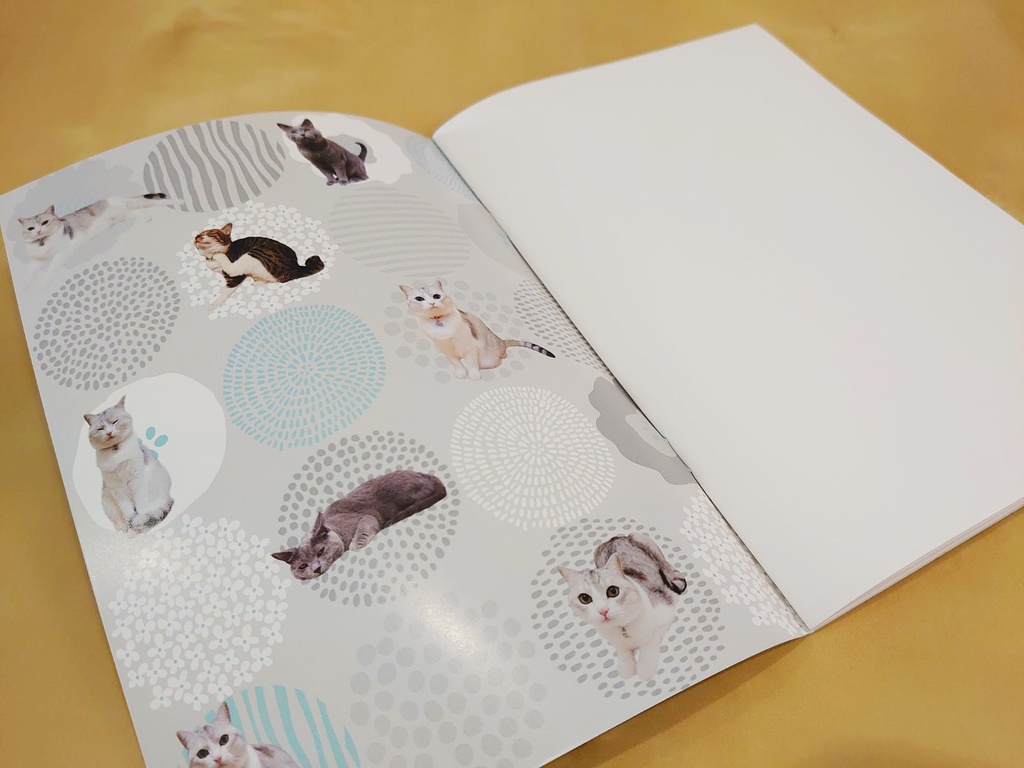 うに&ムームー A5サイズフリーノート(無地64ページ)