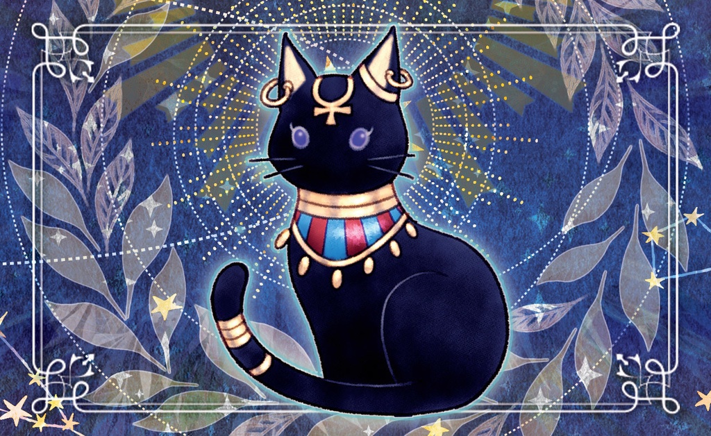 【IMAGINARY-世界の神話の猫-】ミニブローチ