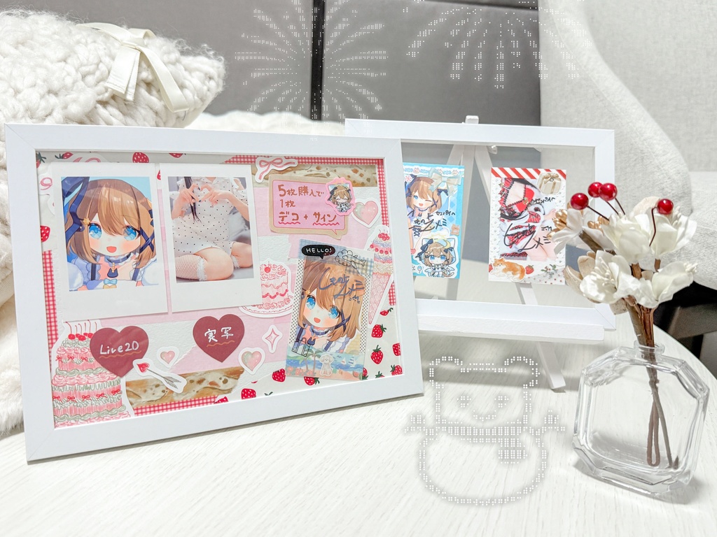 【受注生産】チェキ風印刷カード(イラスト・実写) #ゆめみでぱーてぃ4