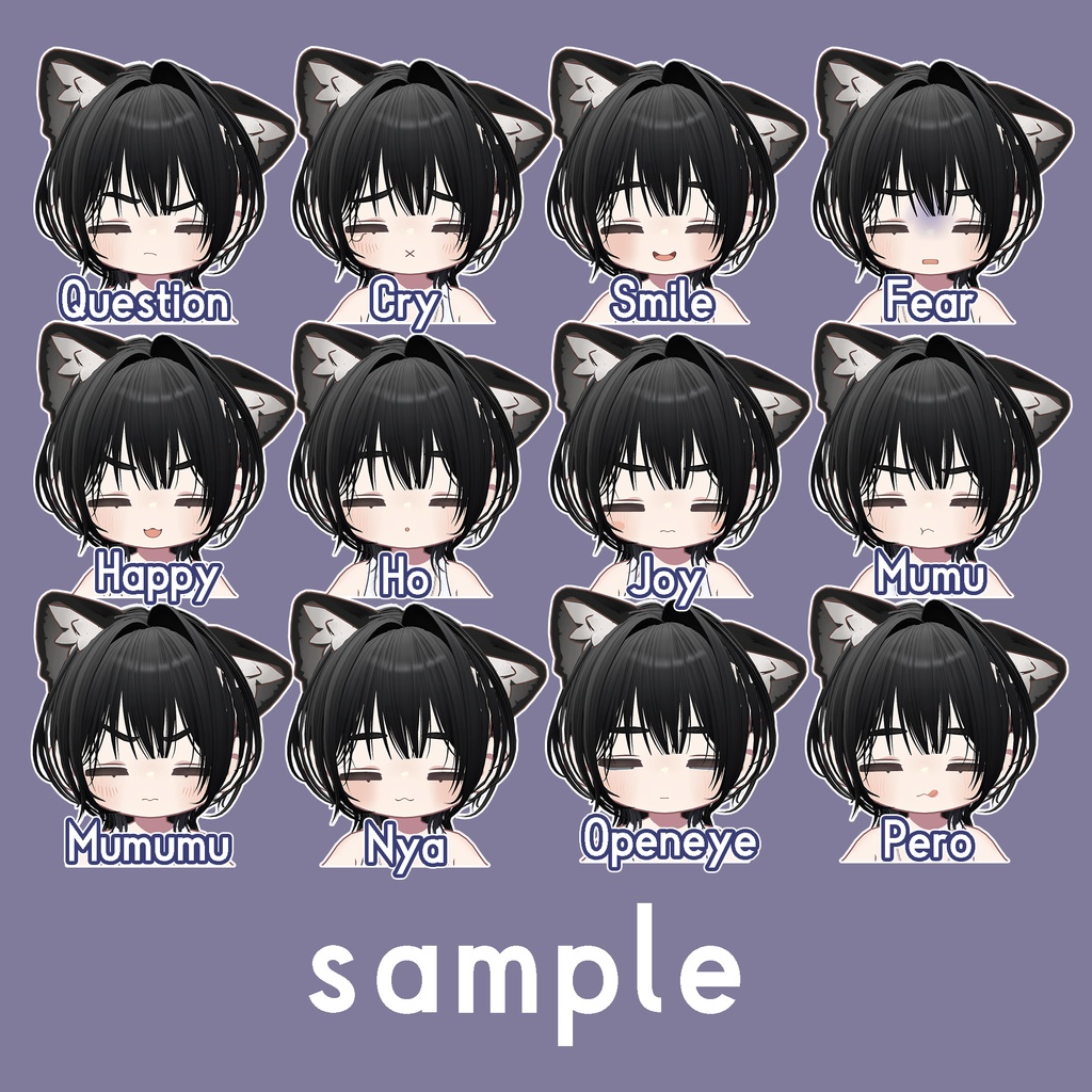 【キプフェル専用】糸目表情セット