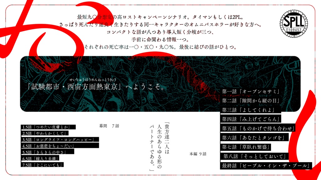 【CoC6th】九〇夜九脚【DL版】SPLL:E109457