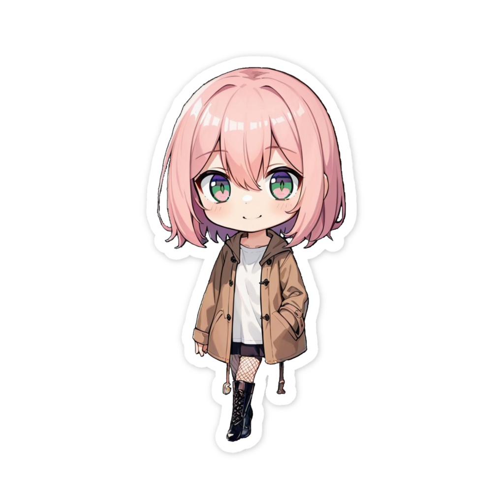 「ちびまる」ステッカー