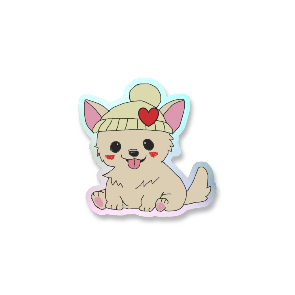 まるたの「犬」ステッカー