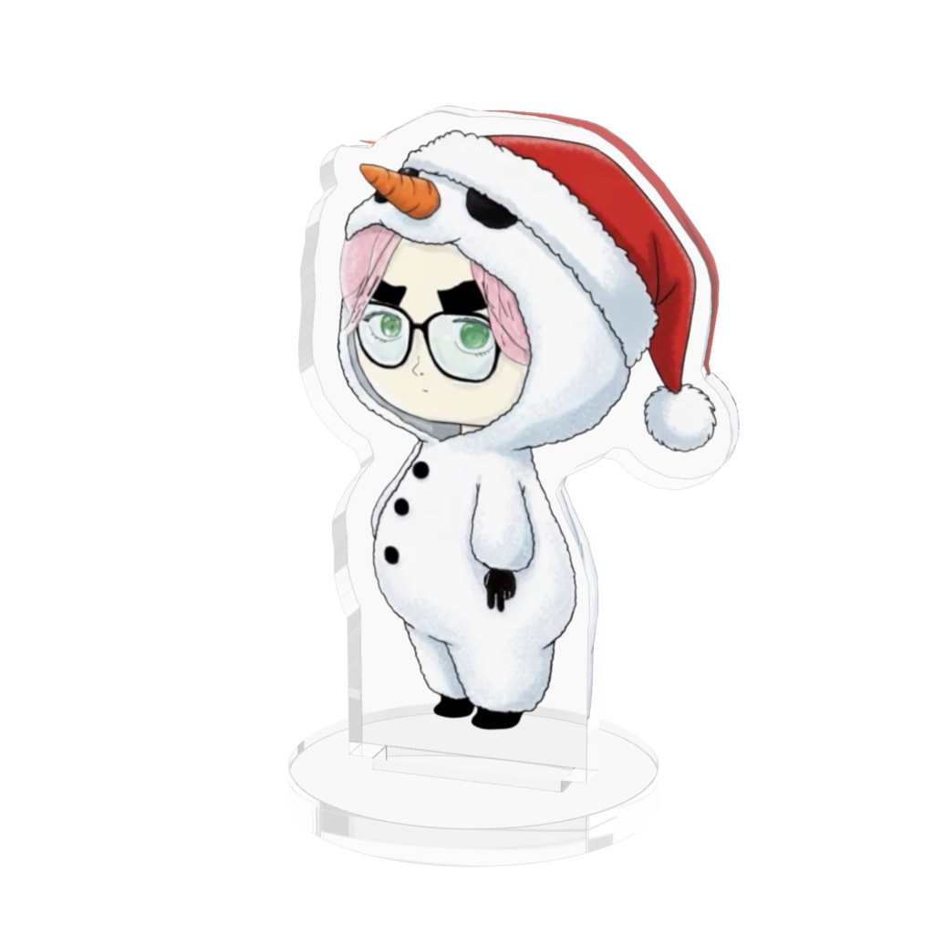 「雪まるた」アクリルフィギュア- 50x50mm