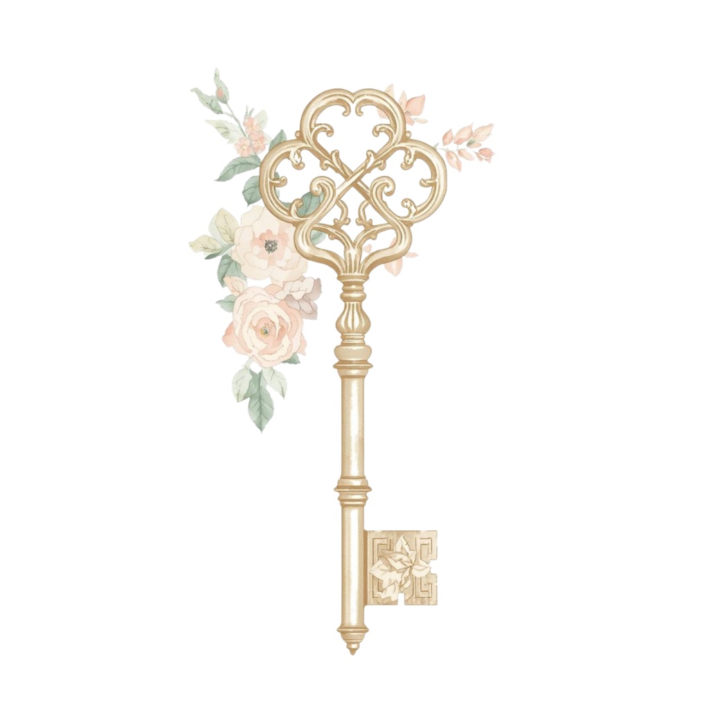 水彩 花 女子 大人小物 クリップアート セット 12点【商用利用可】ウェディング/招待状/装飾