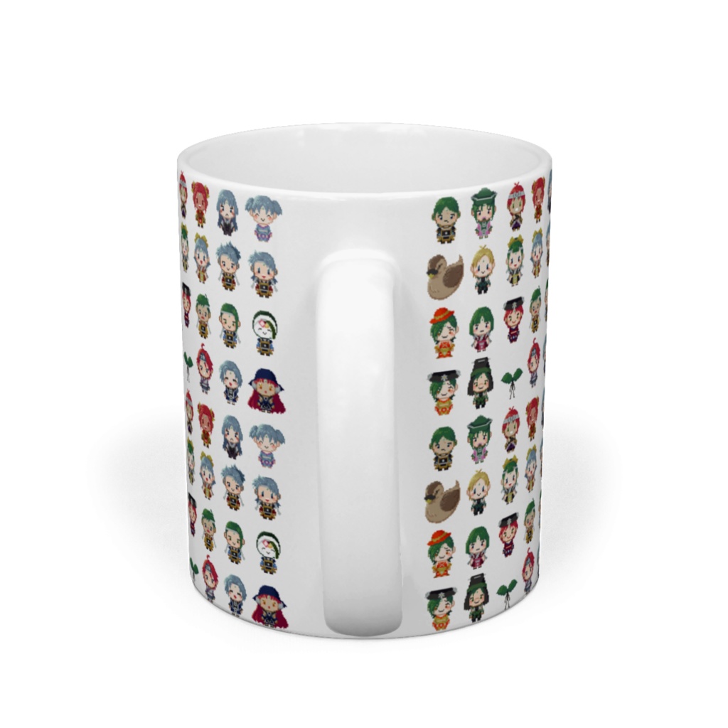 花色家ドット絵マグカップ