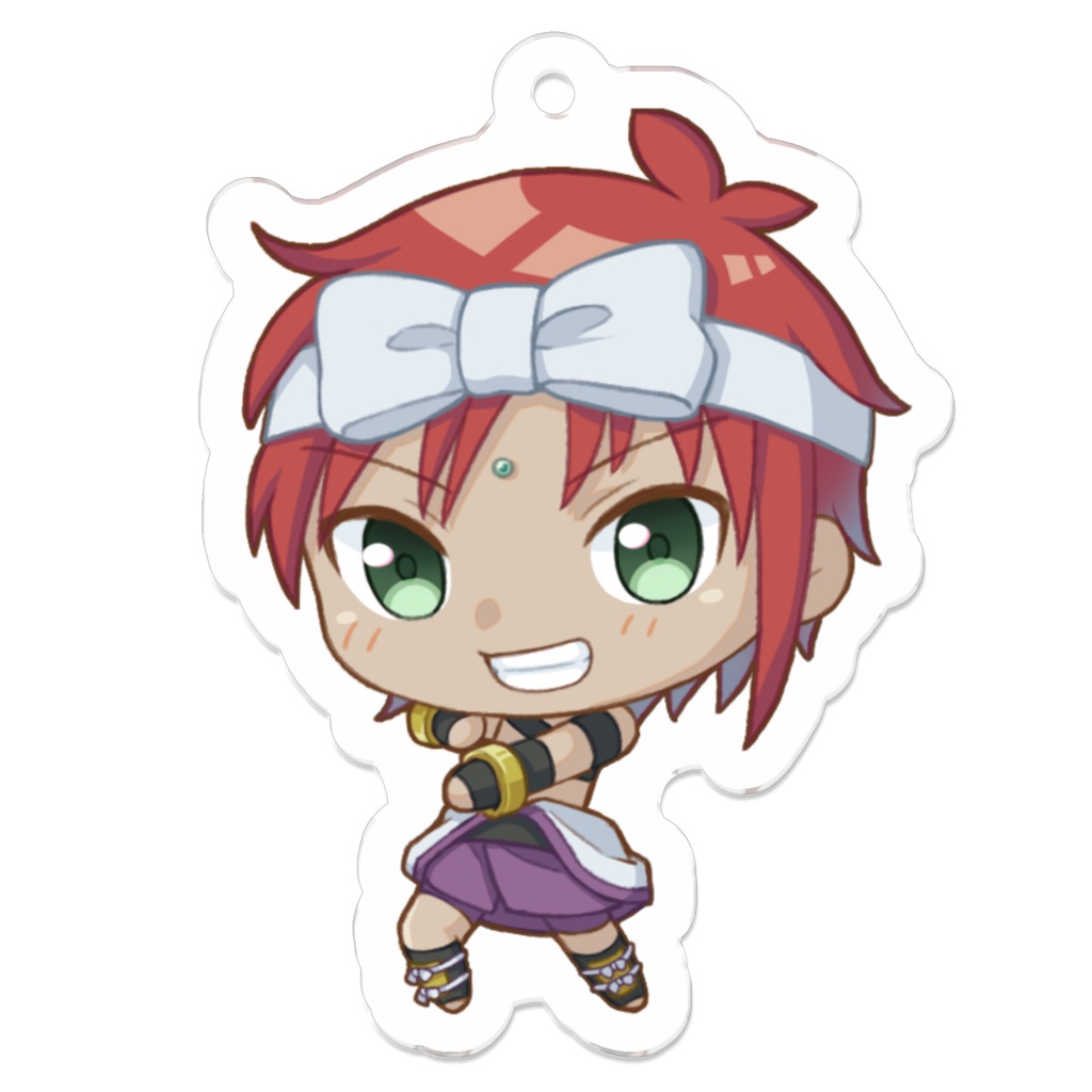 花色家アクリルキーホルダー【松葉】