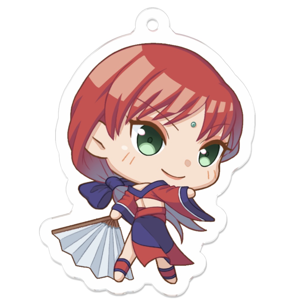 花色家アクリルキーホルダー【雨子】