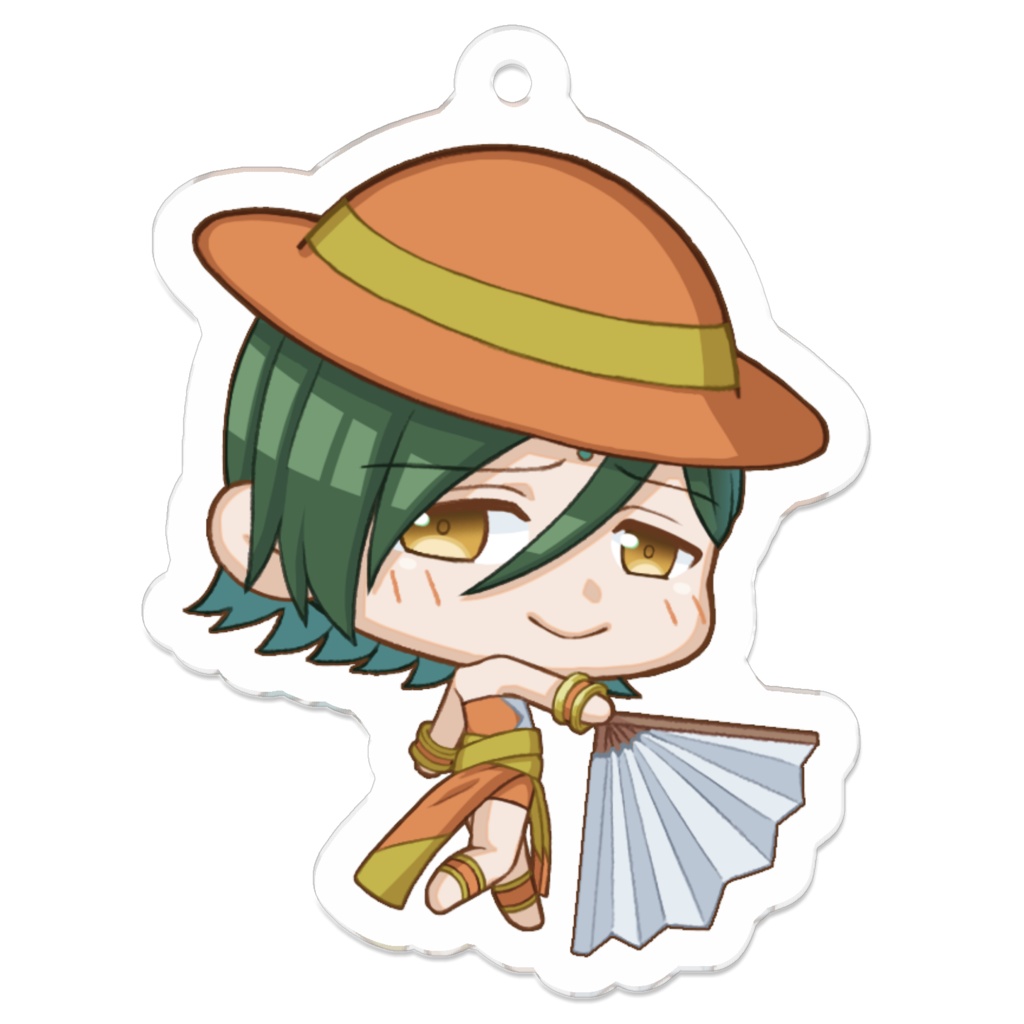 花色家アクリルキーホルダー【ざわ】