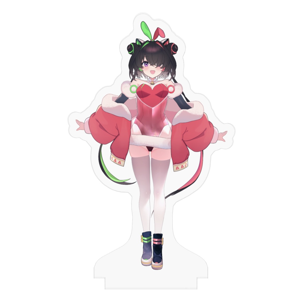 遊歩伽茶子アクリルスタンド~2.5周年記念配信クリスマス衣装Ver~