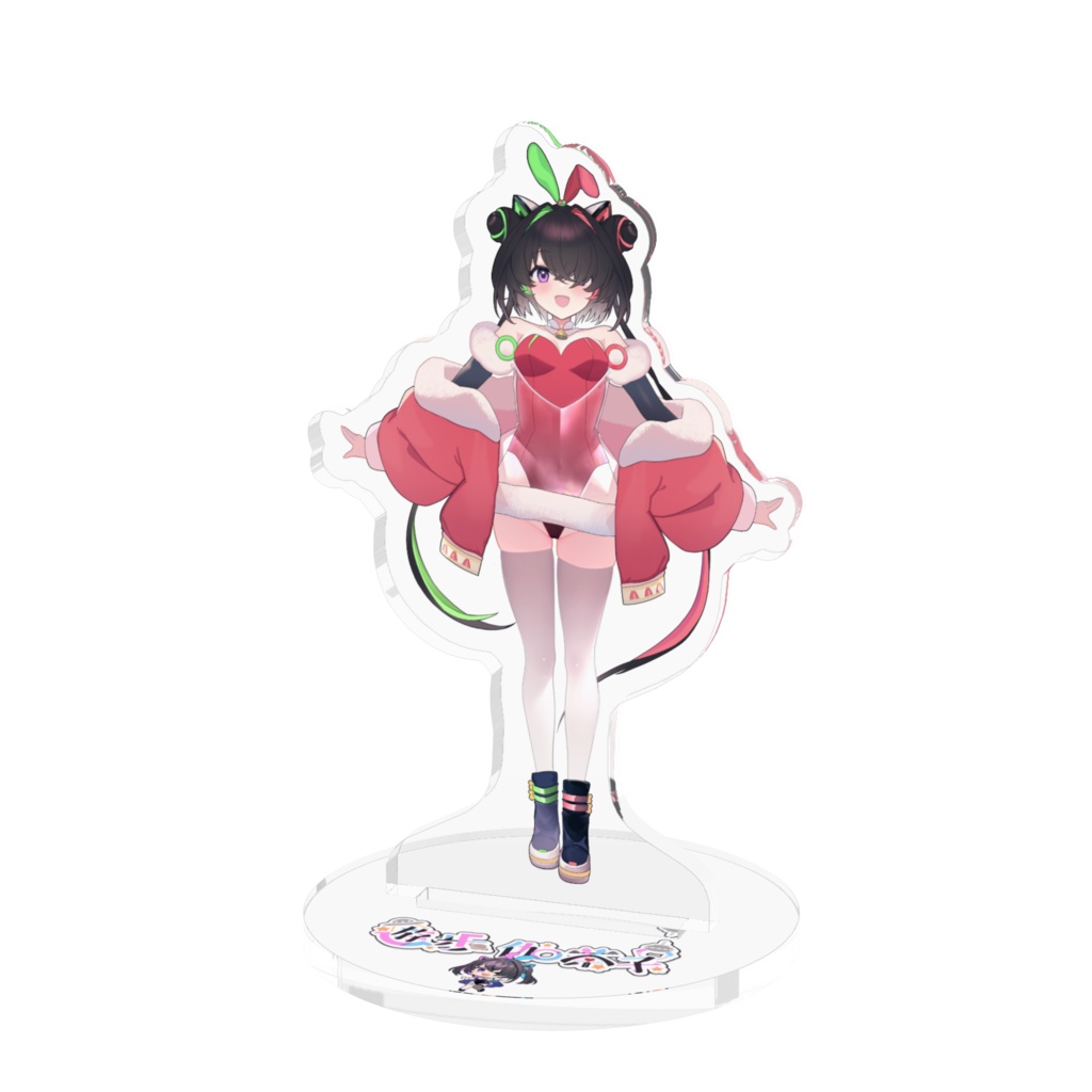 遊歩伽茶子アクリルスタンド~2.5周年記念配信クリスマス衣装Ver~