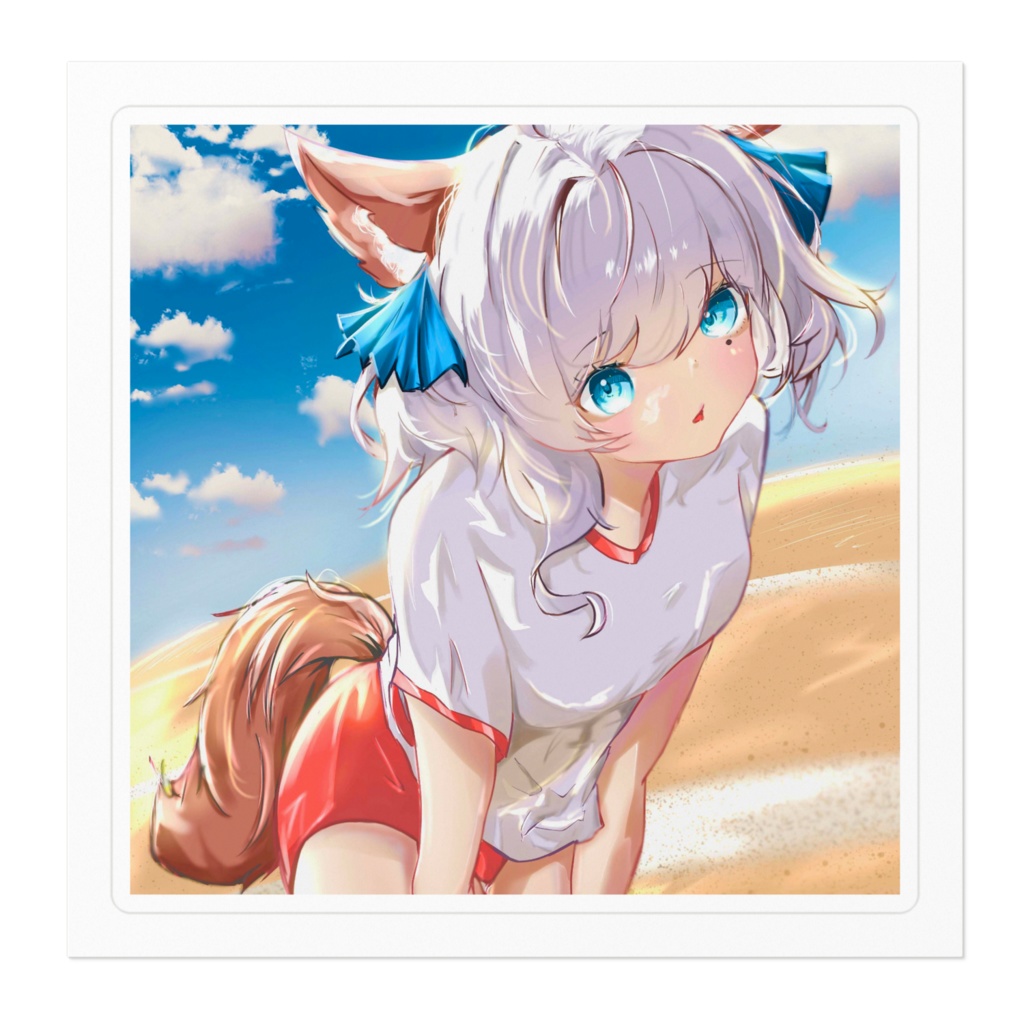 むにゅ 赤ブルマ❤️ステッカー