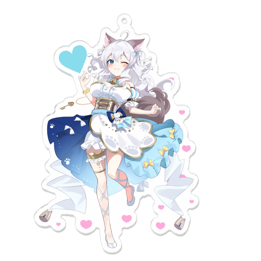 むにゅ 新衣装️ウインクver.🩵アクリルキーホルダー