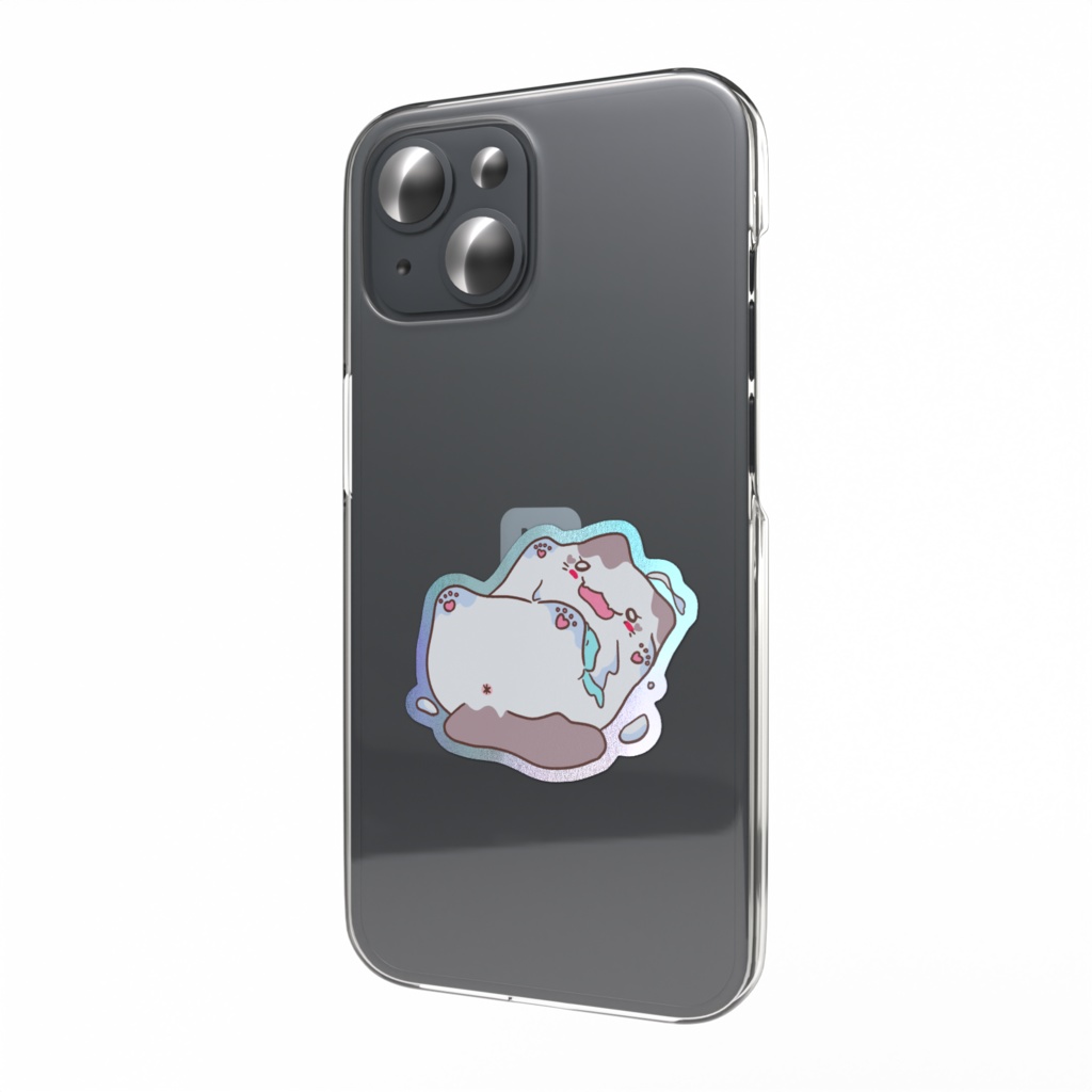 すらいむにゅ♡ごろんVer. オーロラスマホステッカー