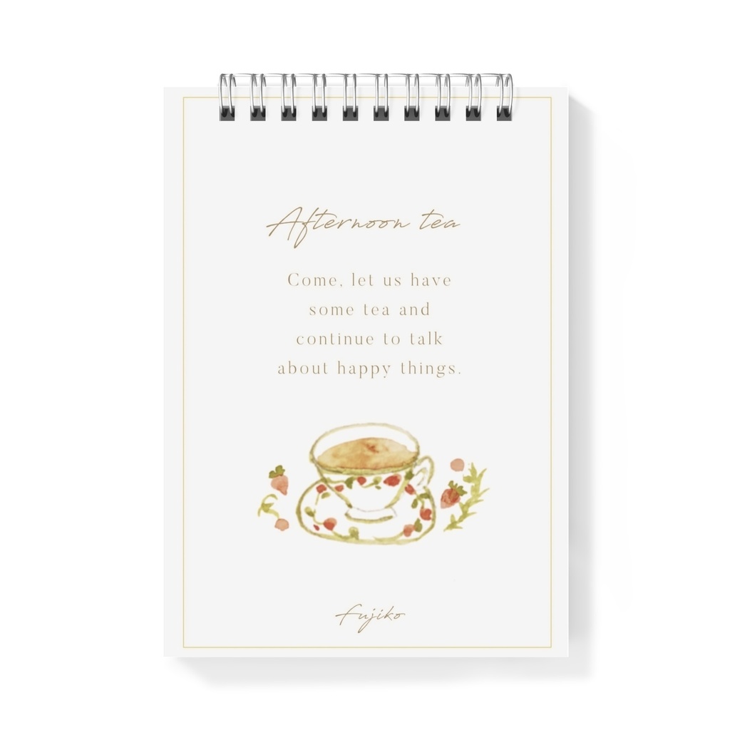 afternoon tea memo book