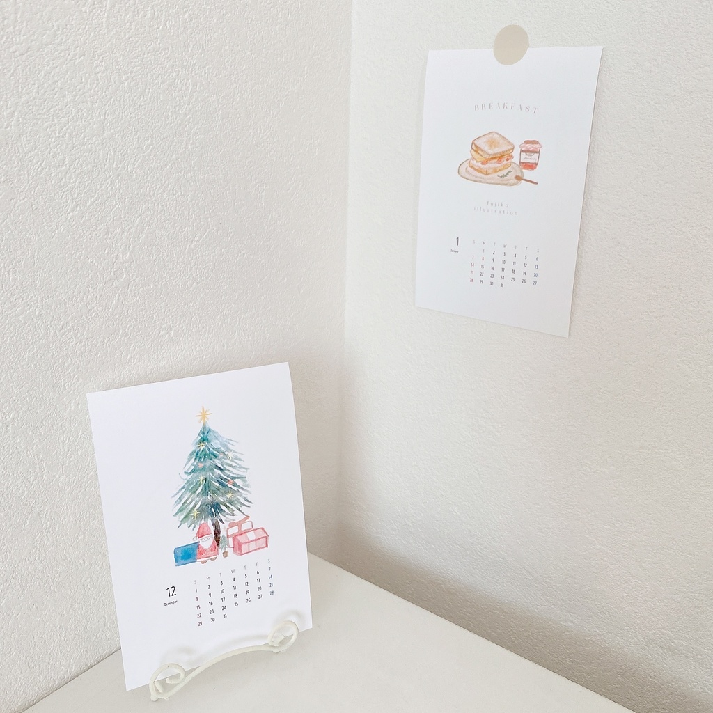 2024 fujiko オリジナルミニカレンダー(ダウンロード販売)