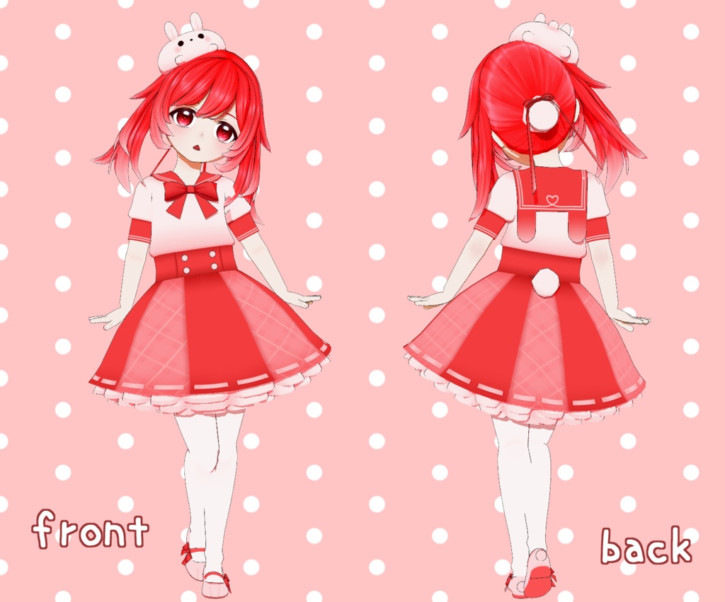 オリジナル3Dモデル「苺子」