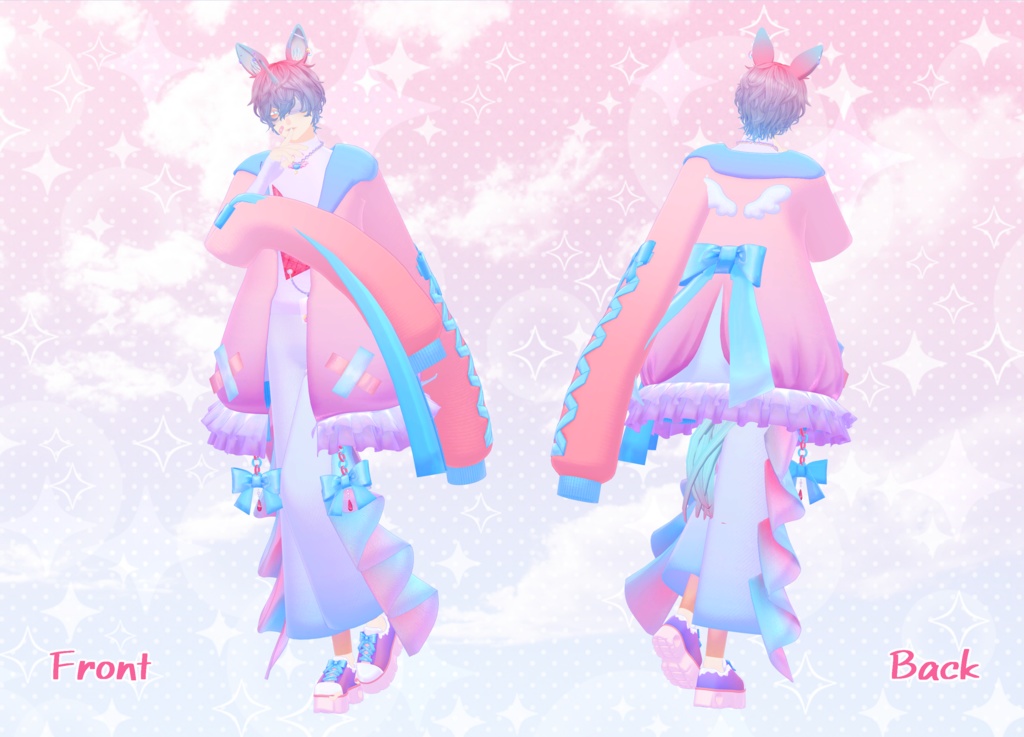 オリジナル3Dモデル「なりゅ」