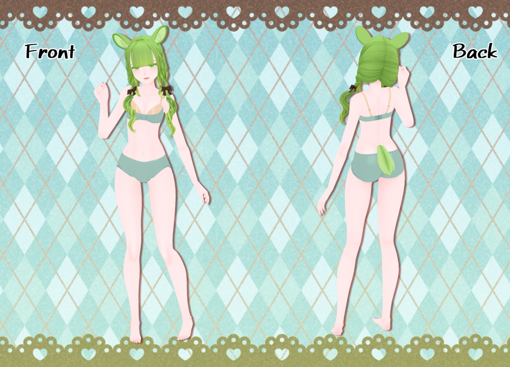 オリジナル3Dモデル「柑炉」