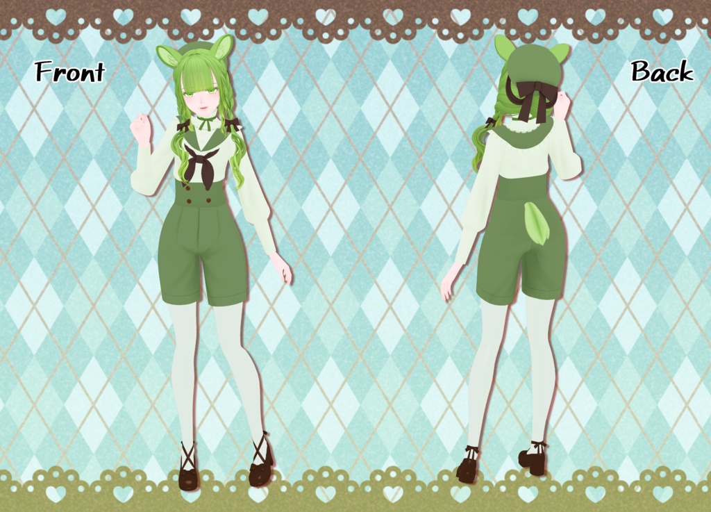 オリジナル3Dモデル「柑炉」