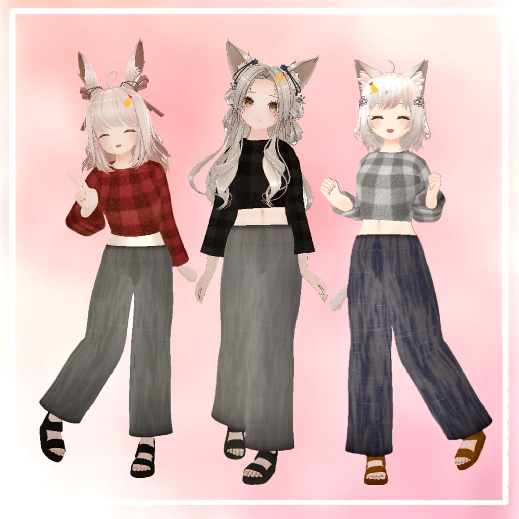 『Autumn Check』 びきたんさんアバター対応