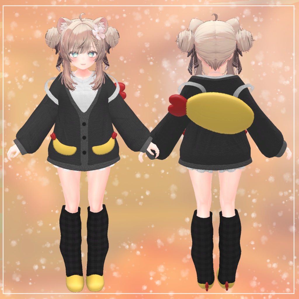 複数アバター対応「えびふらいルームウェア」