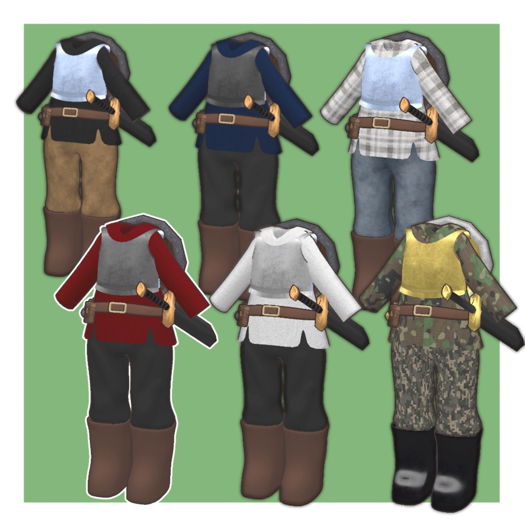 【セール中⌛】駆け出し冒険者ウェア 【まめふれんず対応】