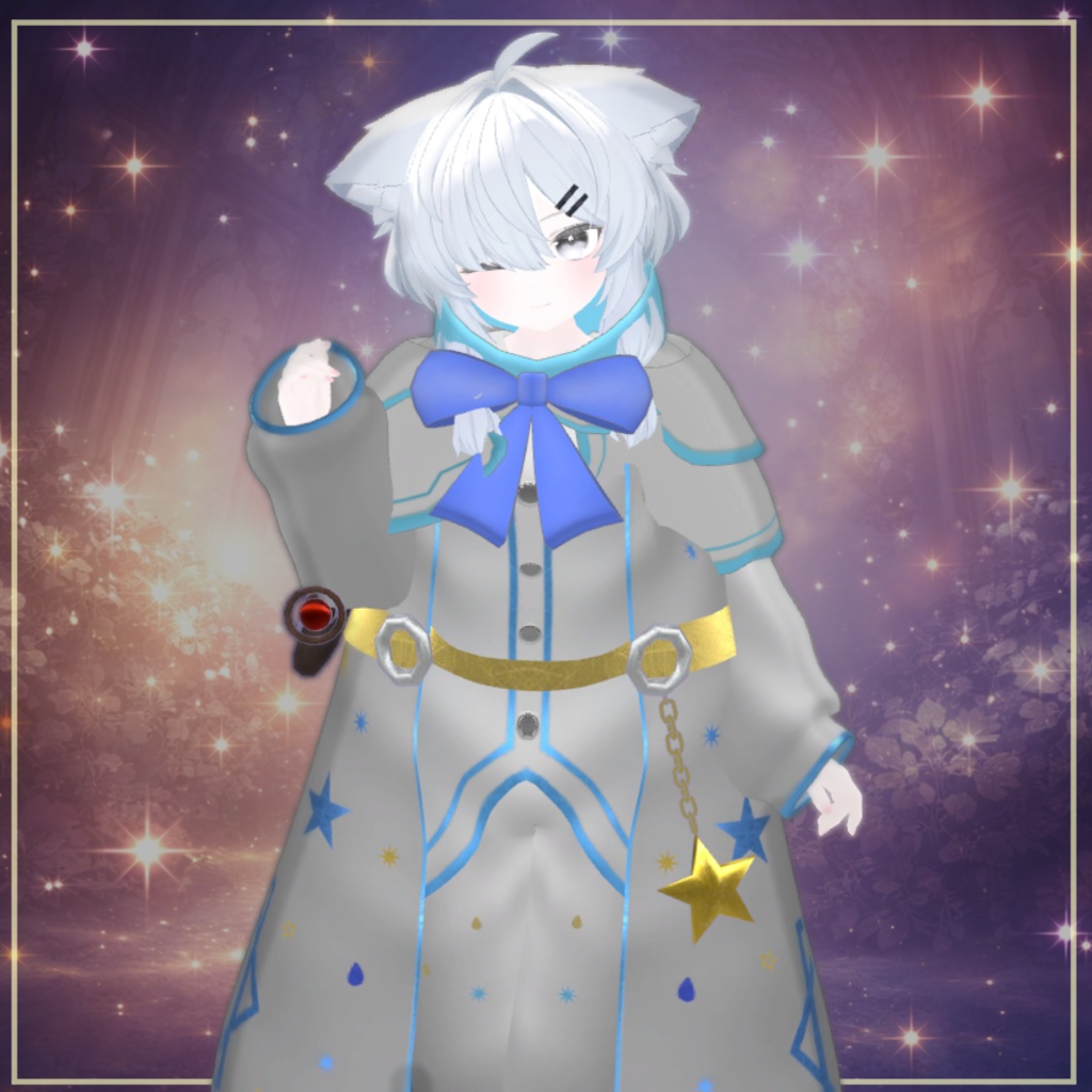 複数アバター対応 「星詠みの魔導士 -Astral Mage Outfit-」【VRChat対応】