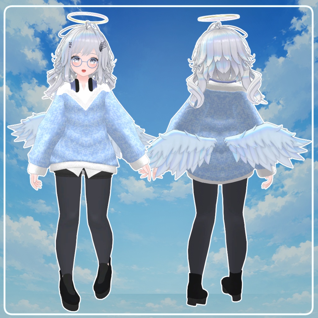 【発売記念セール】複数アバター対応「ふんわりニット」【VRChat対応】