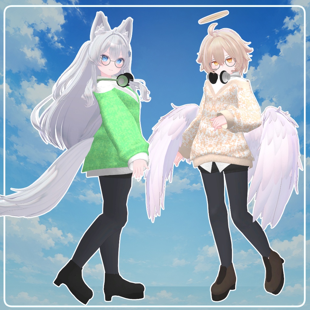 【発売記念セール】複数アバター対応「ふんわりニット」【VRChat対応】