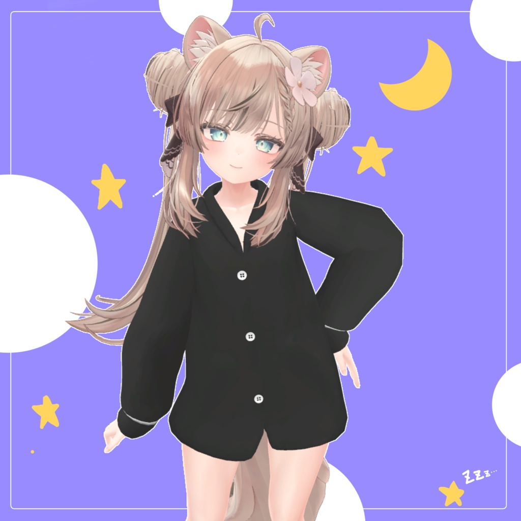 【複数アバター対応】おやすみぱじゃま【VRChat衣装】
