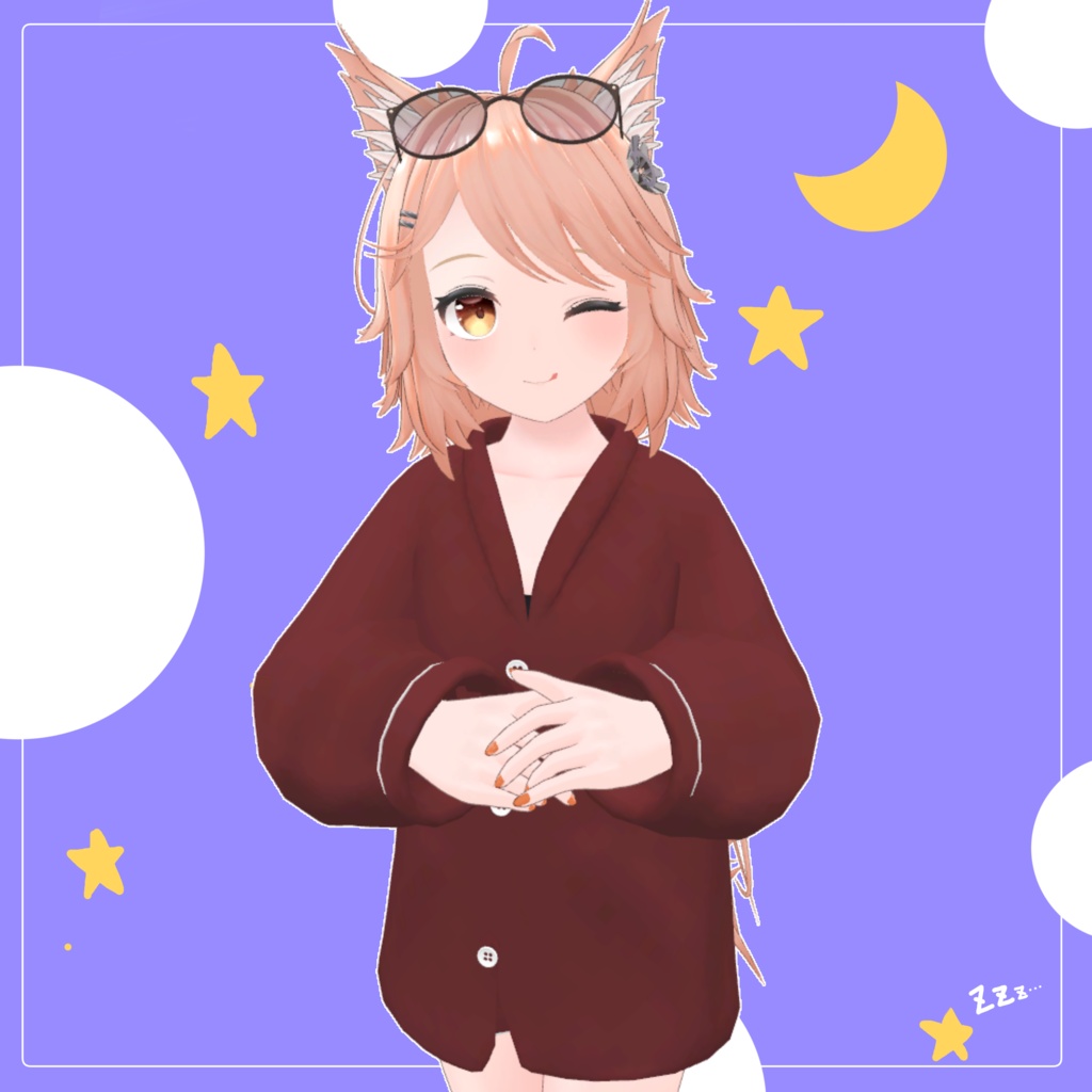 【複数アバター対応】おやすみぱじゃま【VRChat衣装】