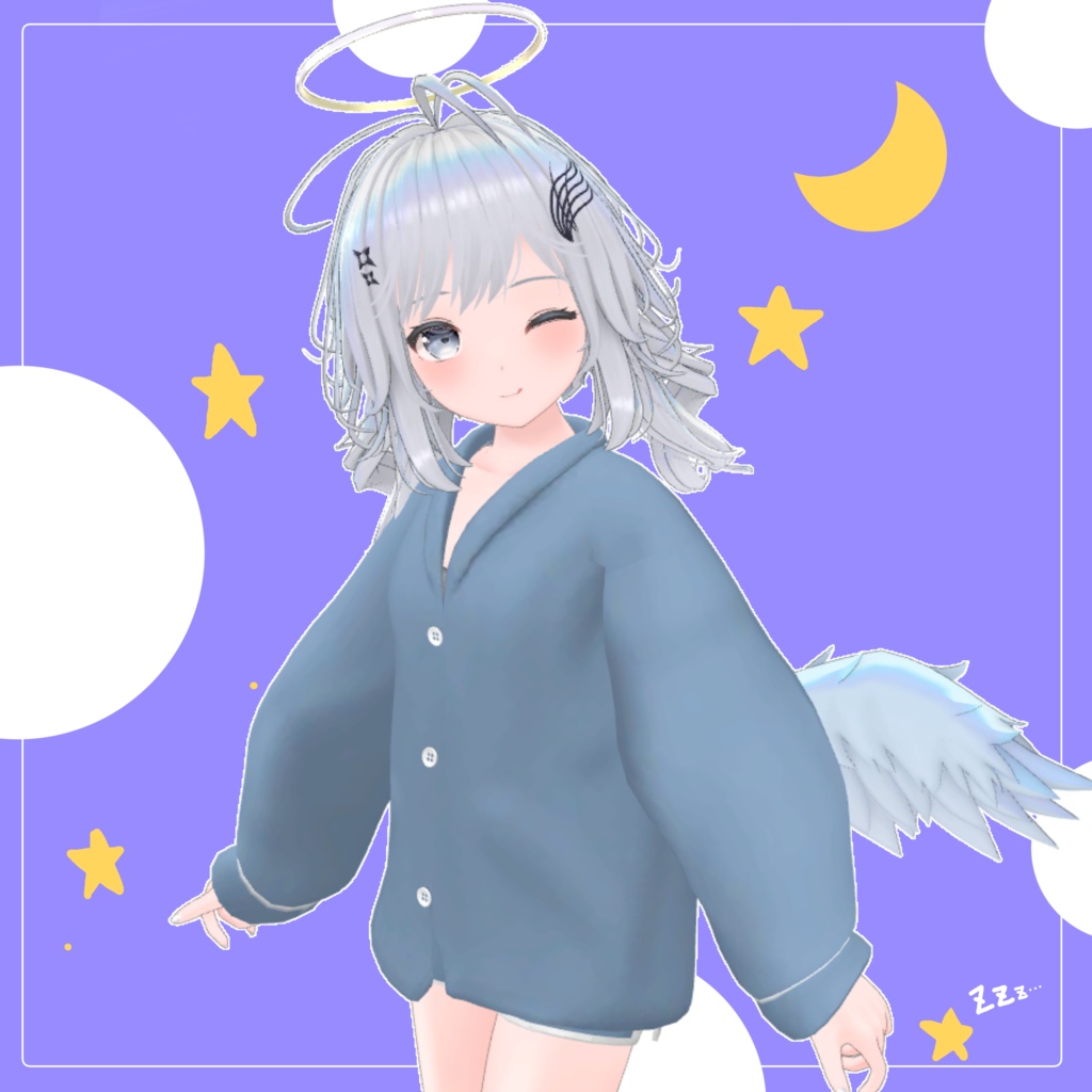 【複数アバター対応】おやすみぱじゃま【VRChat衣装】