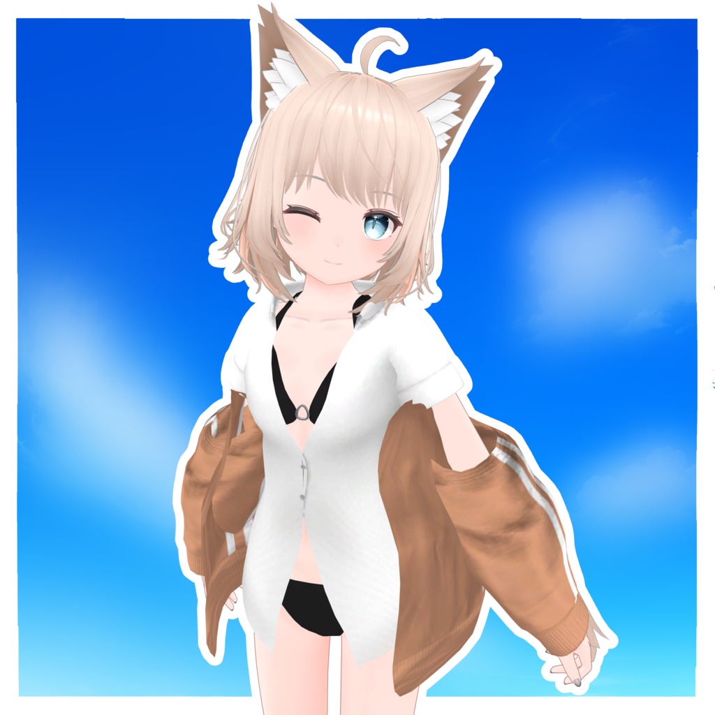 発売記念セール⏳【複数アバター対応】びきにじゃーじ -Splash-【VRChat向け衣装】
