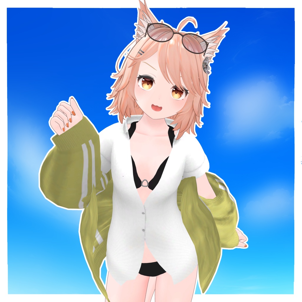 発売記念セール⏳【複数アバター対応】びきにじゃーじ -Splash-【VRChat向け衣装】