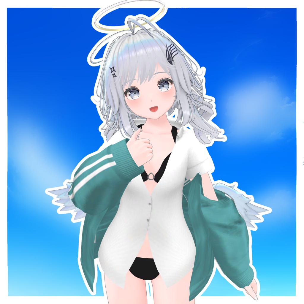 発売記念セール⏳【複数アバター対応】びきにじゃーじ -Splash-【VRChat向け衣装】
