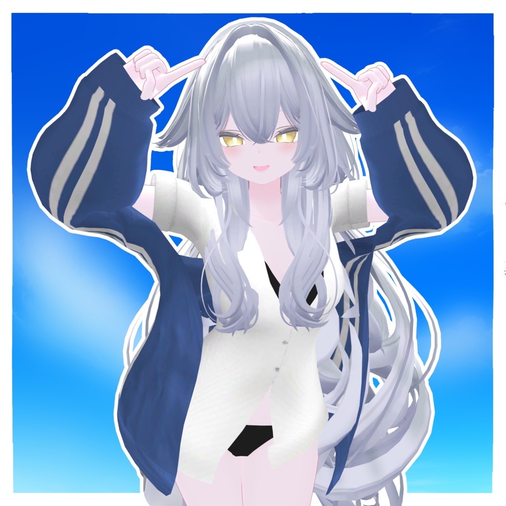 発売記念セール⏳【複数アバター対応】びきにじゃーじ -Splash-【VRChat向け衣装】