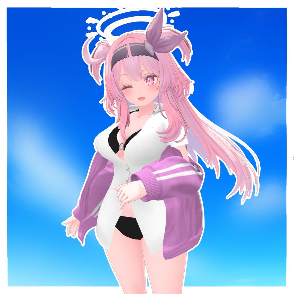 発売記念セール⏳【複数アバター対応】びきにじゃーじ -Splash-【VRChat向け衣装】
