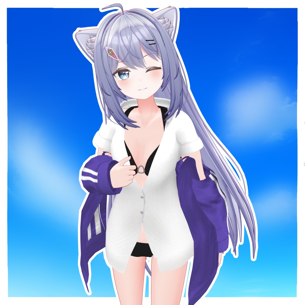 発売記念セール⏳【複数アバター対応】びきにじゃーじ -Splash-【VRChat向け衣装】