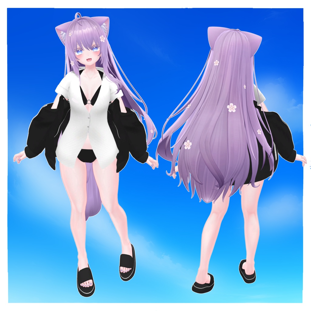 発売記念セール⏳【複数アバター対応】びきにじゃーじ -Splash-【VRChat向け衣装】