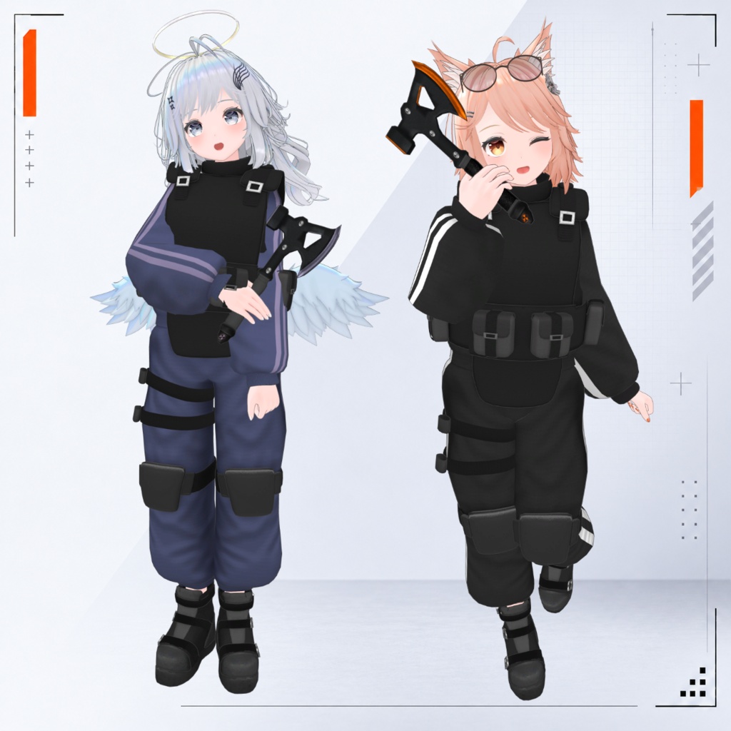 【複数アバター対応】TACTICAL GUARD ─ タクティカルガード【VRChat衣装】