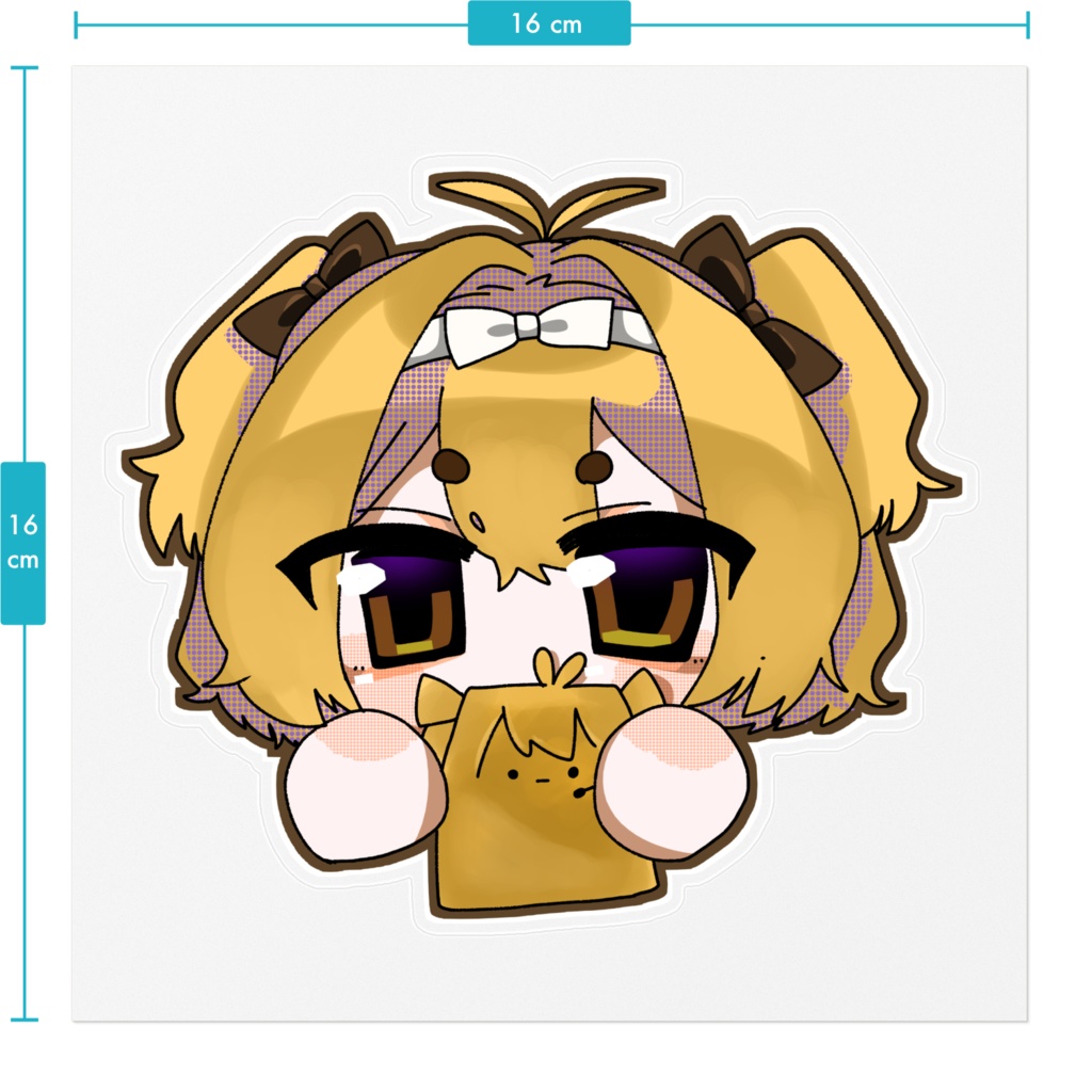 ぷりんちゃんステッカー