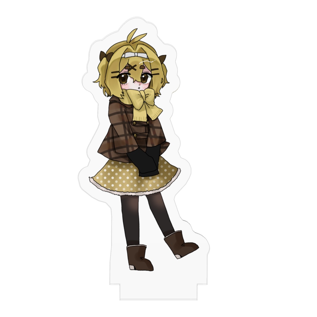 冬の装いぷりんちゃん