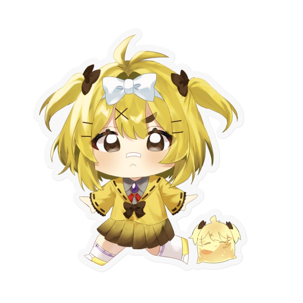 ぷりんちゃんてくてくステッカー