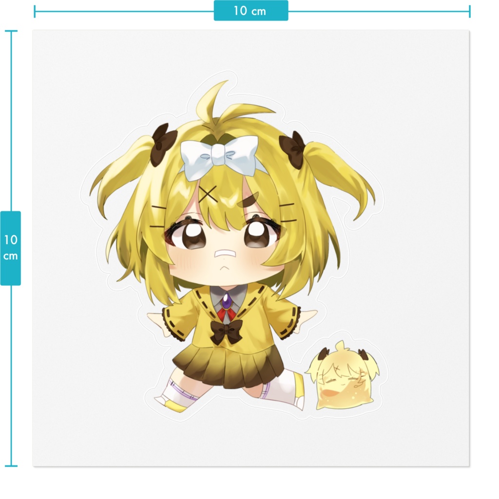 ぷりんちゃんてくてくステッカー