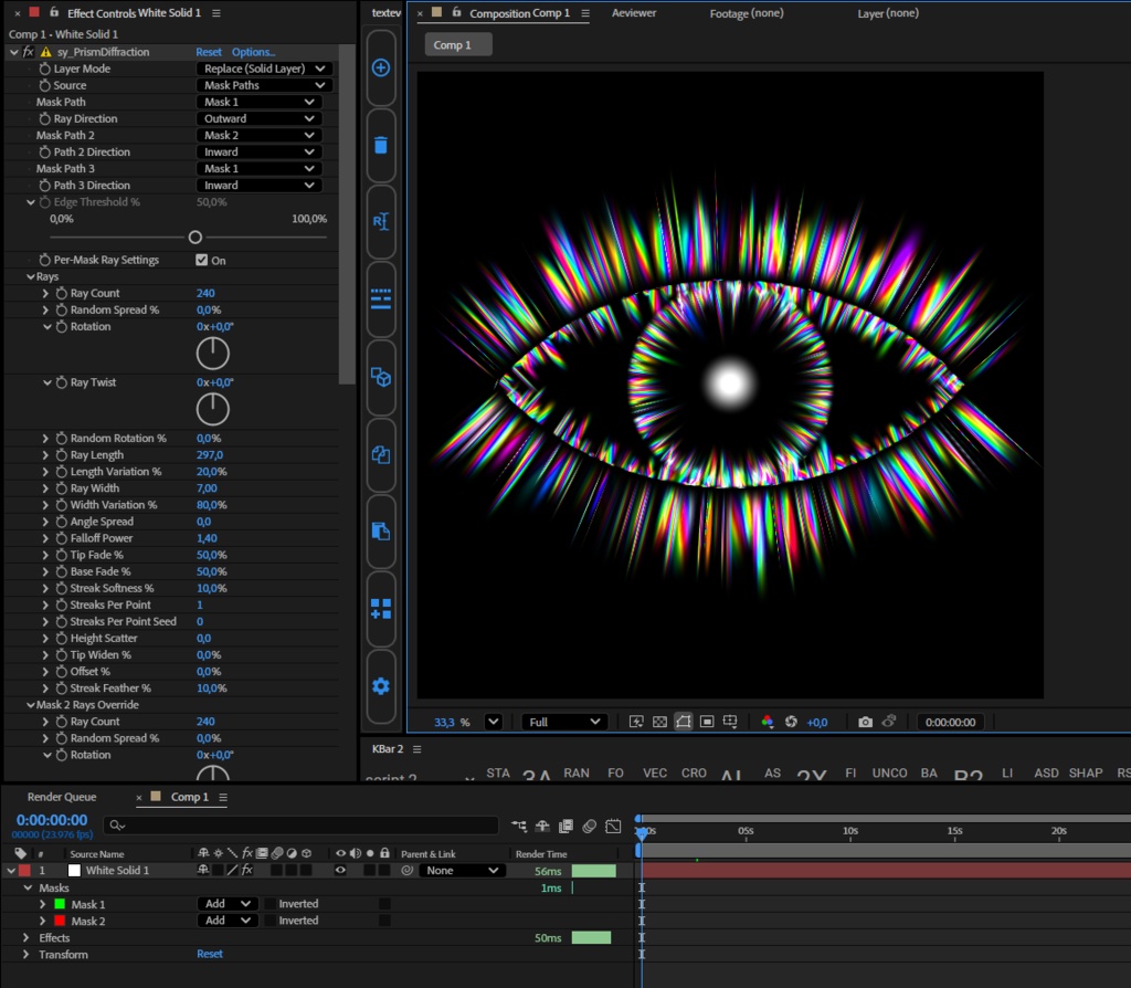 (AfterEffectsプラグイン ) Syndromee Prism Diffraction