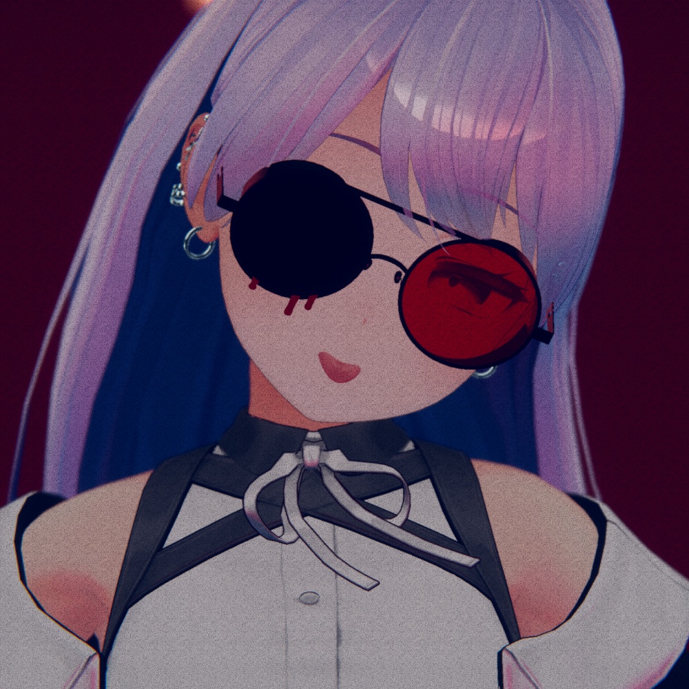 【VRChat向け】 glasses_02 サイドシールドサングラス