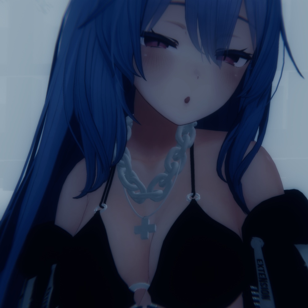 【VRChat向け】Chain and cross necklace チェーンと十字のネックレス